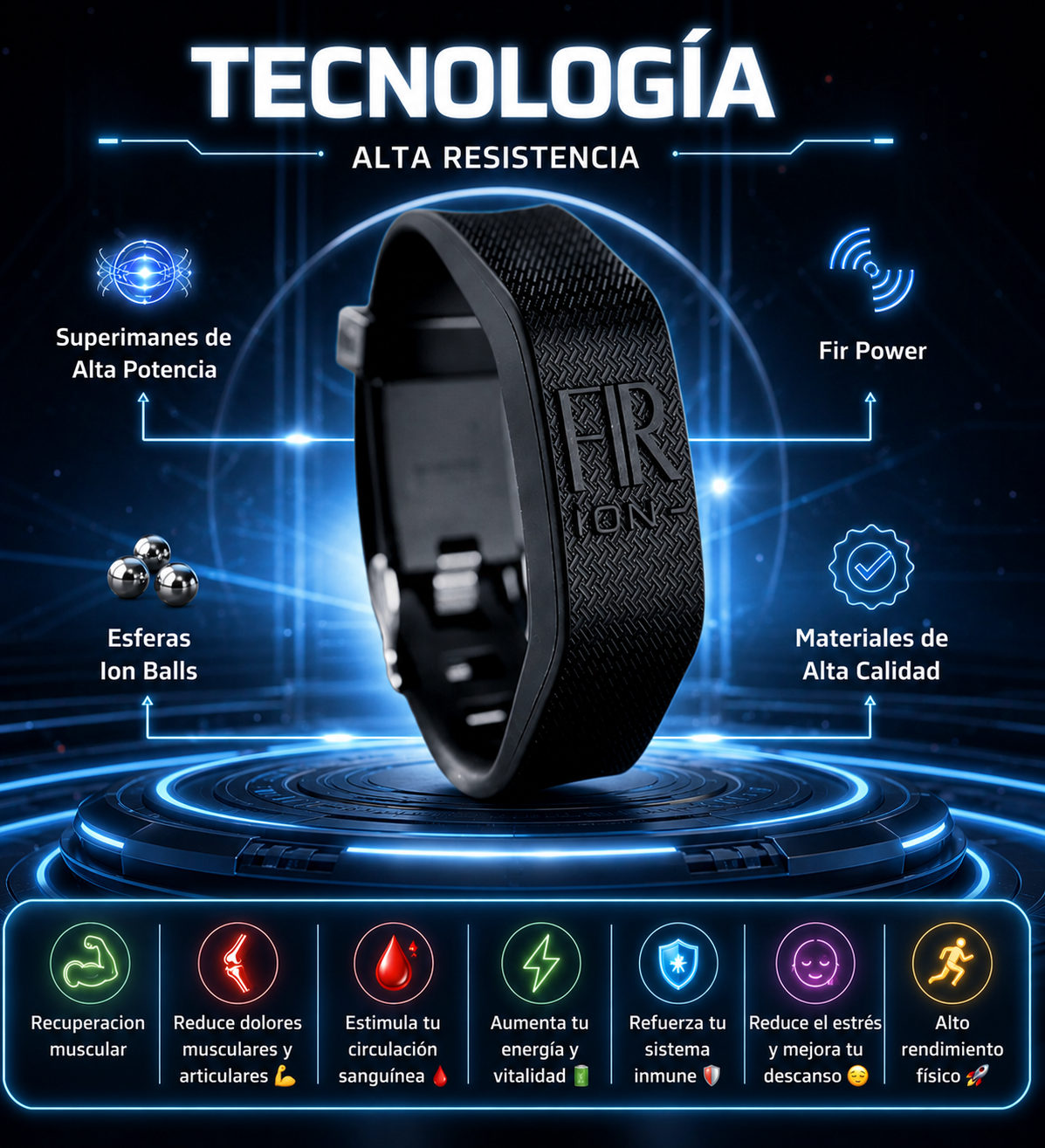 Brazalete FIR ION- NipponFlex