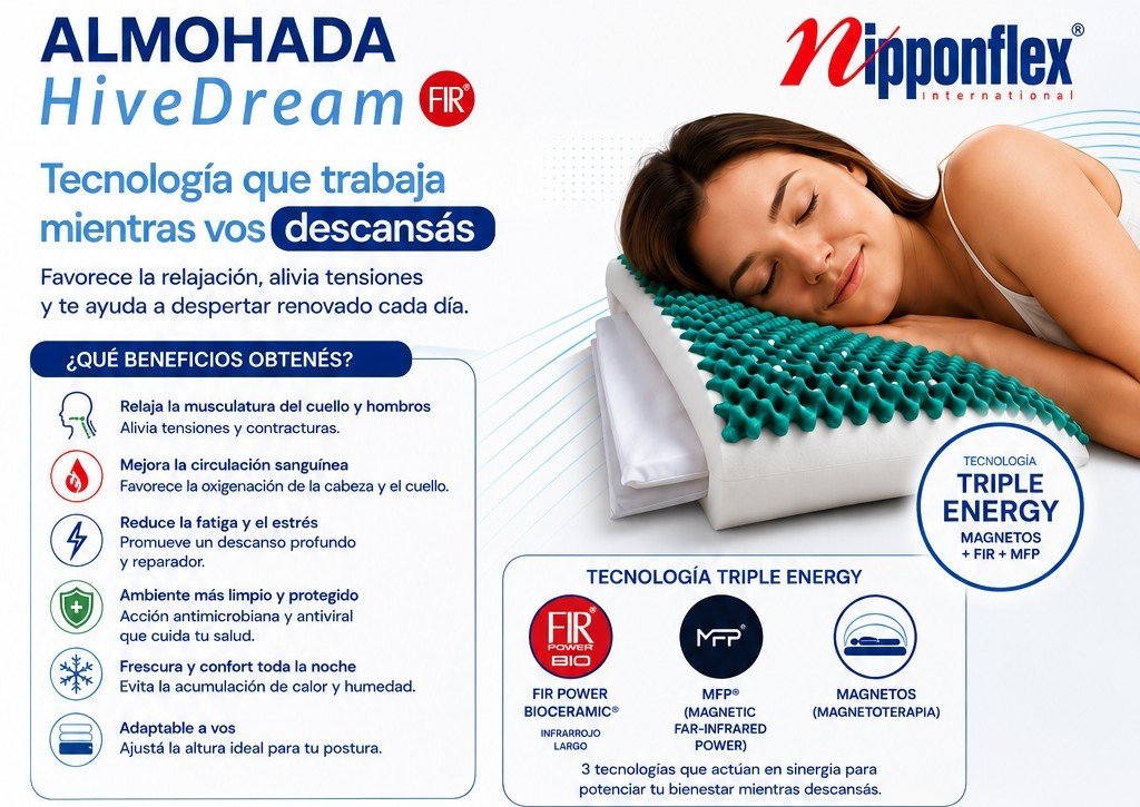 Almohada HiveDream FIR NipponFlex