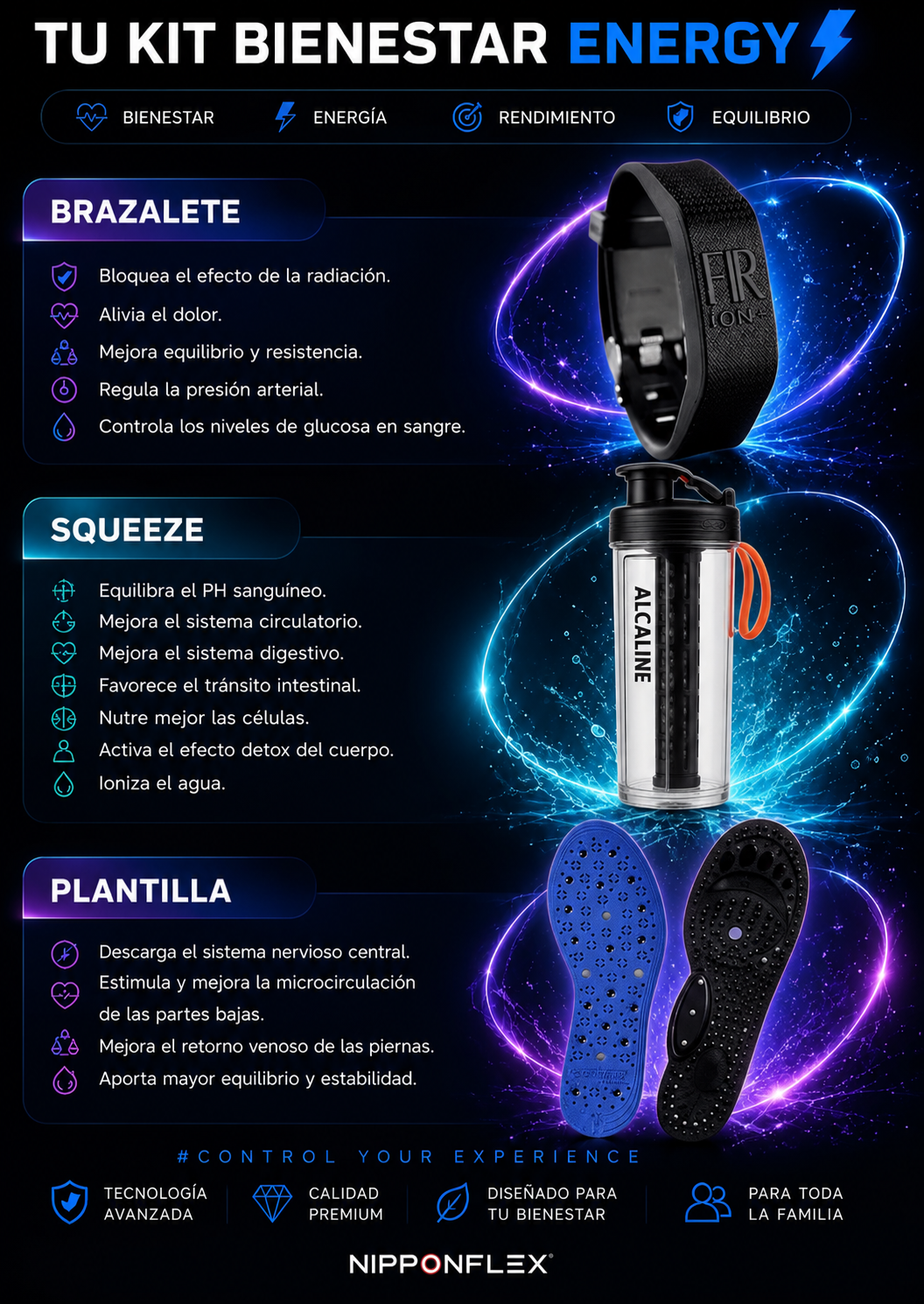 Kit Bienestar Energy NipponFlex